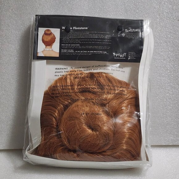 Spirit Halloween Wilma Flintstone Red Wig Costume Cosplay Adult Ages 14+ - Picture 2 of 3